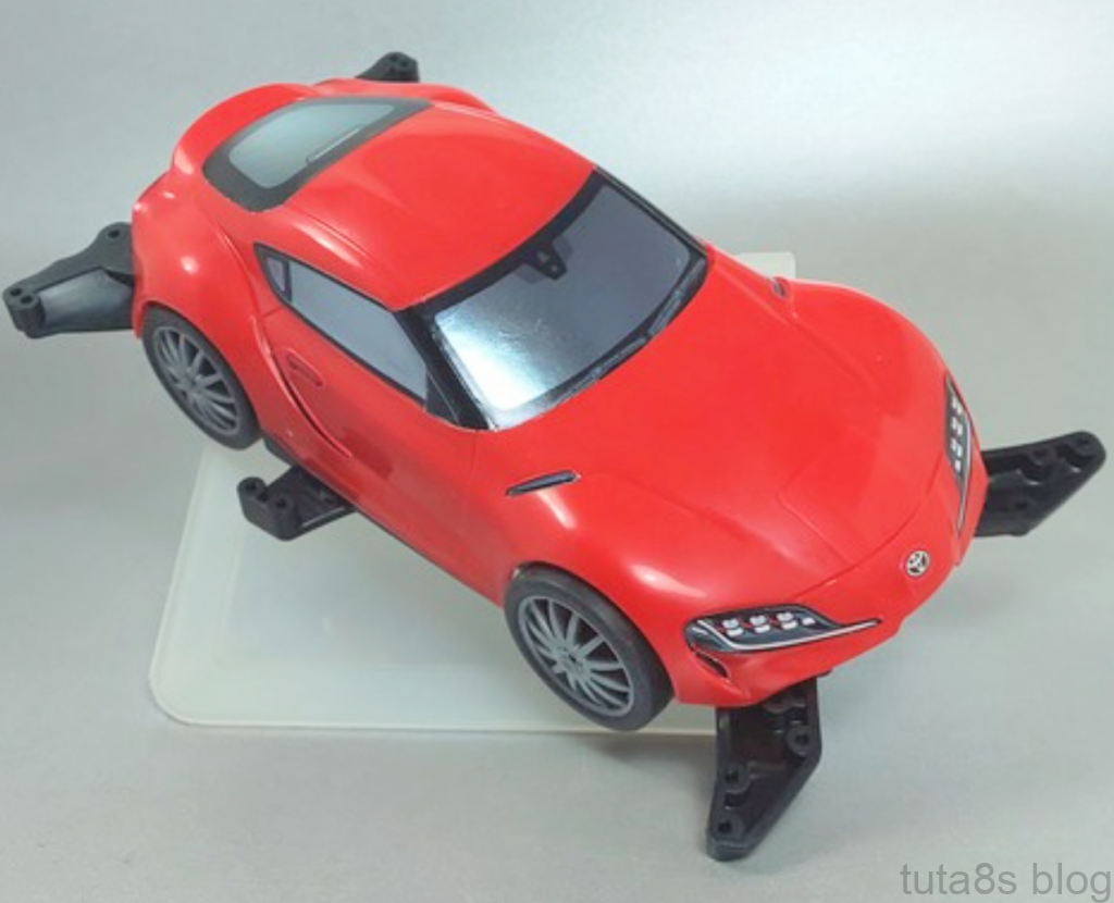 ｢トヨタGRスープラ｣ミニ四駆にはスケールモデルとは違う手軽さという楽しみがある