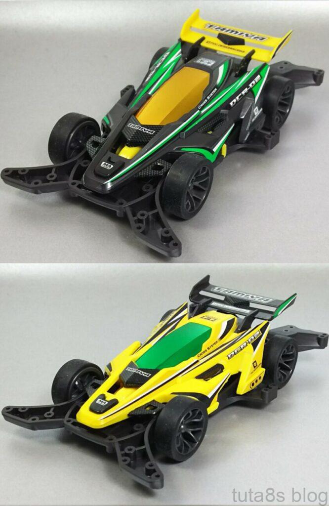 パーツ「DCR-02デクロス02ボディセット(ガンメタ)」02も白くしました。