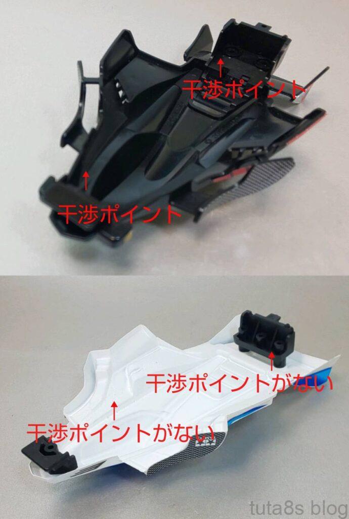 「正規に切り出したネオVQSポリカボディはMA/MEシャーシに無加工で載る」
